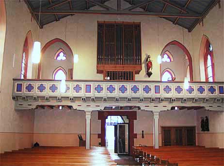 Schallodenbach, St. Laurentiuskirche - Empore mit Orgel